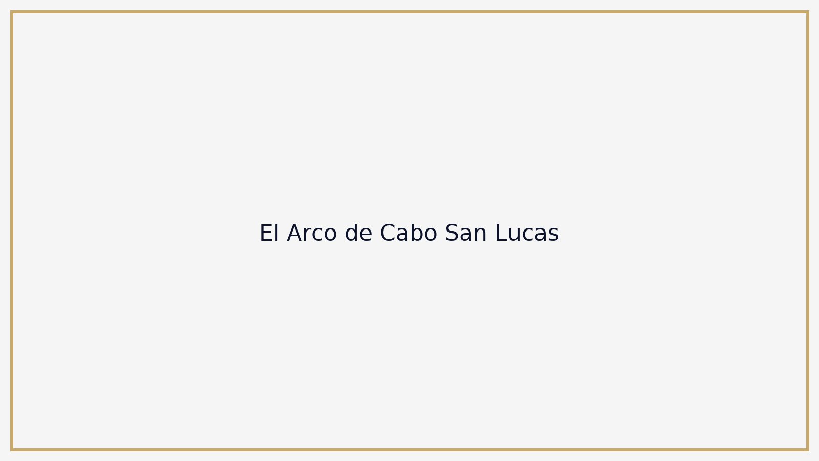 El Arco de Cabo San Lucas